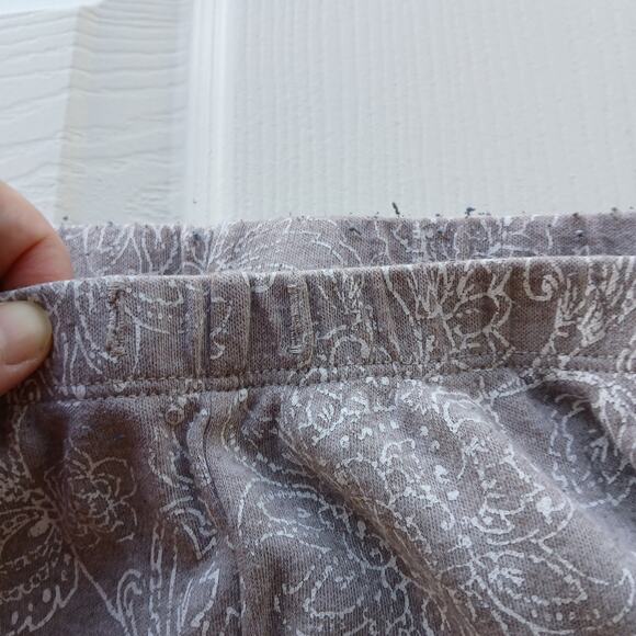 Tan Floral Print Pajama Pants 3X loungewear comfort sleepwear POCKETS plus size - Picture 5 of 12